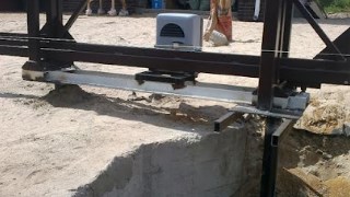 Купить сваи для ворот в Пыть-Ях. Заказать ворота на сваях под ключ от 21945 руб